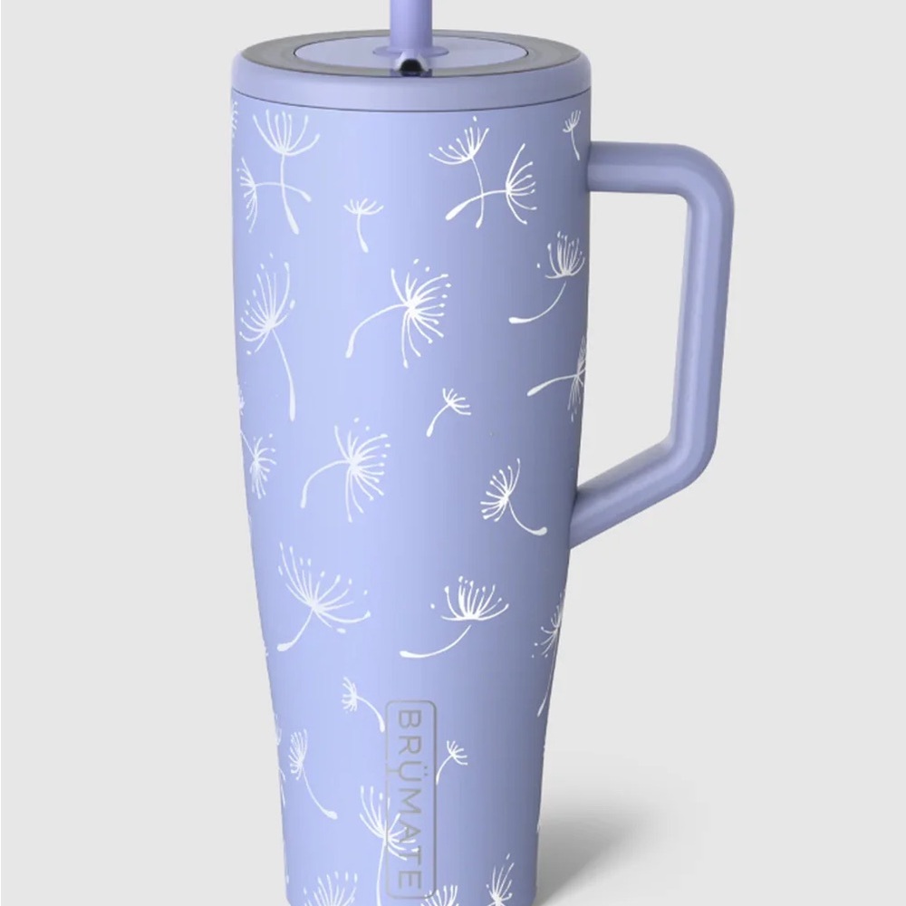 Blue and White dandelion Insulated Water Bottle for Everyday Use